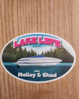 Lake Life Boat Sticker